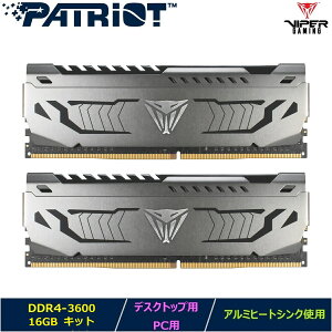 Patriot MemoryfXNgbvp/PCp Viper Steel DDR4 PC4-28800 (3600MHz) 16GBLbg (2x8GB) UDIMM_PVS416G360C7K