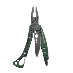 ���� LEATHERMAN ���U�[�}�� �A�E�g�h�A �}���`�c�[�� �\���i�C�t �L�����v SKELETOOL CX OD Green �h�� ���{���K�i 25�N�ۏ�