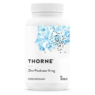 Thorne ソーン ピコリン酸亜鉛 亜鉛 15mg 60カプセル ミネラル 亜鉛サプリ サプリ サプリメント 栄養補助…