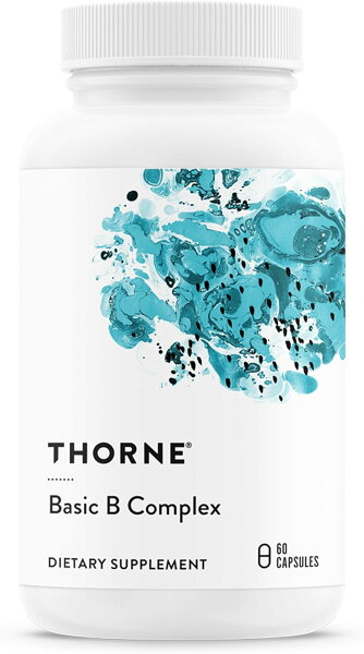 Thorne ソーン ベーシックBコンプレックス ビタミンB群 活性型ビタミンB・コリン配合 60カプセル ビタミンB サプリ サプリメント 栄養補助食品 海外サプリ アメリカ 健康維持