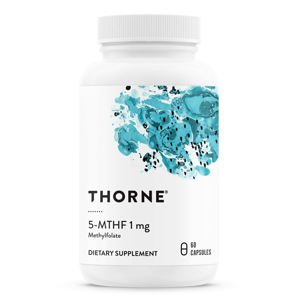 Thorne ソーン 5-MTHF 葉酸 メチル葉酸 1mg 活性型ビタミンB9 60カプセル 葉酸 サプリ サプリメント 栄養補助食品 海外サプリ アメリカ 健康維持
