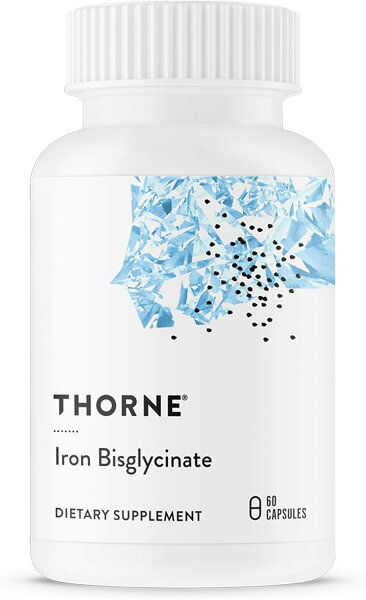Thorne ソーン ビスグリシネート鉄 鉄分 25mg 60カプセル 鉄 女性 ミネラル サプリ サプリメント 栄養補助食品 海外サプリ アメリカ 健康維持