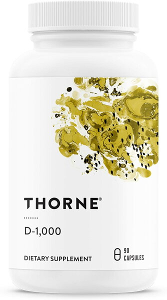 Thorne ソーン ビタミンD-1000 ビタミンD3 1,000IU 90カプセル ビタミンD サプリ サプリメント 栄養補助食品 海外サプリ アメリカ 健康維持