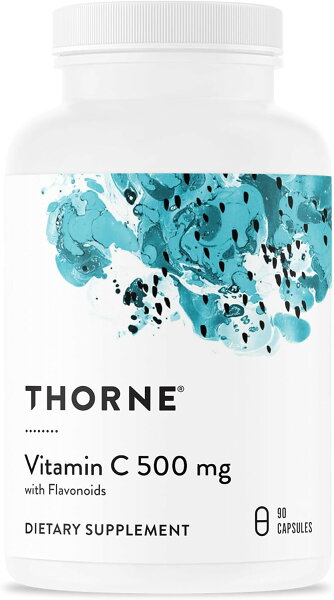 Thorne ソーン ビタミンC ＋ フラボノイド オレンジ由来成分配合 90カプセル ビタミンC サプリ サプリメント 栄養補助食品 海外サプリ アメリカ 健康維持