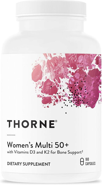 Thorne ソーン ウィメンズマルチ 50+ 女性向け マルチビタミン ミネラル 総合ビタミン 180カプセル 大容量 サプリ サプリメント 栄養補助食品 海外サプリ アメリカ 健康維持