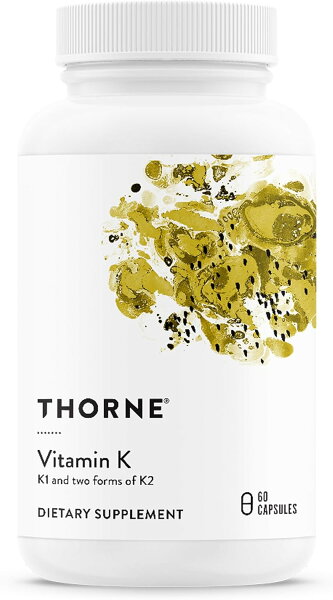 Thorne ソーン ビタミンK K1・K2(MK-4・MK-7)配合 60カプセル ビタミンK サプリ サプリメント 栄養補助食品 海外サプリ アメリカ 健康維持