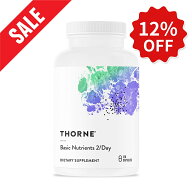 【期間限定12%OFF】Thorne ソーン ベーシックニュートリエンツ 2/Day マルチビタミン ミネラル 第三者機…