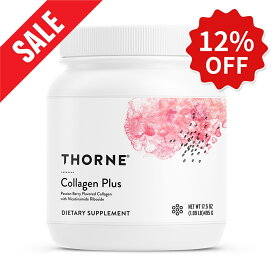 【期間限定12%OFF】Thorne ソーン コラーゲンプラス コラーゲン ニコチンアミドリボシド配合 パウダー 496g 美容 女性 サプリ サプリメント 栄養補助食品 海外サプリ アメリカ 健康維持