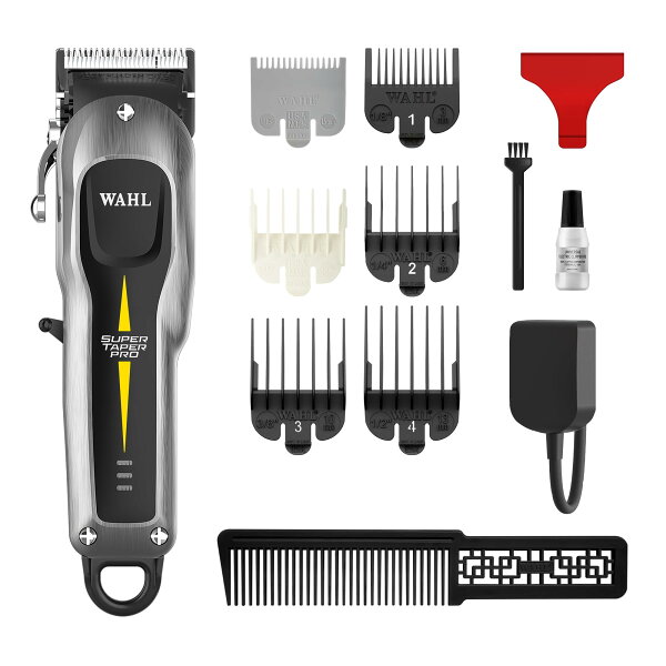 WAHL ウォール Super Taper Pro スーパーテーパープロ バリカン クリッパー ヘアクリッパー コードレス 電動バリカン フェード ぼかし 散髪 セルフカット 業務用 プロ用 理容 美容師 床屋 サロン メンズ