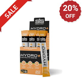 【スーパーSALE│ 20%OFF】Science in Sport SiS サイエンスインスポーツ ハイドロプラス 電解質 パウダー 20包 5種の電解質＋ビタミンC・B6・B12配合 水分補給 スポーツ マラソン ランニング サイクリング ロードバイク トライアスロン 部活 イギリス