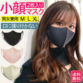 小顔マスク 立体マスク 洗えるマスク 3Dマスク 男女兼用マスク 小さめマスク 大きめマスク 息がしやすい 口に張り付かない ブラックマスク ベージュマスク ピンクマスク 通勤 通学 軽量 快適 おしゃれ 2枚セット Mサイズ Lサイズ XLサイズ 個包装