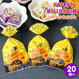 【14時まで当日発送】【20個お得セット 送料無料】ハロウィン お菓子詰め合わせ 個包装 お配り 業務用 子供 個包装 ばらまき おかしノベルティ かわいい おかし 国産キャンディー 飴 販促品 個包装 子供会 会社 企業 景品 イベント Halloween
