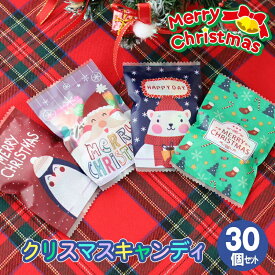【送料無料 30個お得セット】 クリスマス 詰め合わせ 100円キャンディー お菓子 クリスマス プレゼント 子供 クリスマス 配布ノベリティに最適 お菓子 クリスマスプレゼント 子供