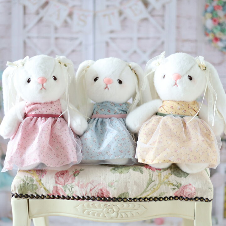 楽天市場】うさぎ ぬいぐるみ ワンピース うさぎのぬいぐるみ ウサギ  