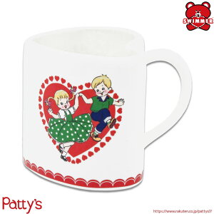 【スイマー】ハート型マグカップ【SWIMMER】7205-01 カップ コップ コーヒーカップ ティーカップ カフェ コーヒー お茶 紅茶 ティータイム キッチン雑貨 インテリア おしゃれ かわいい パティズ