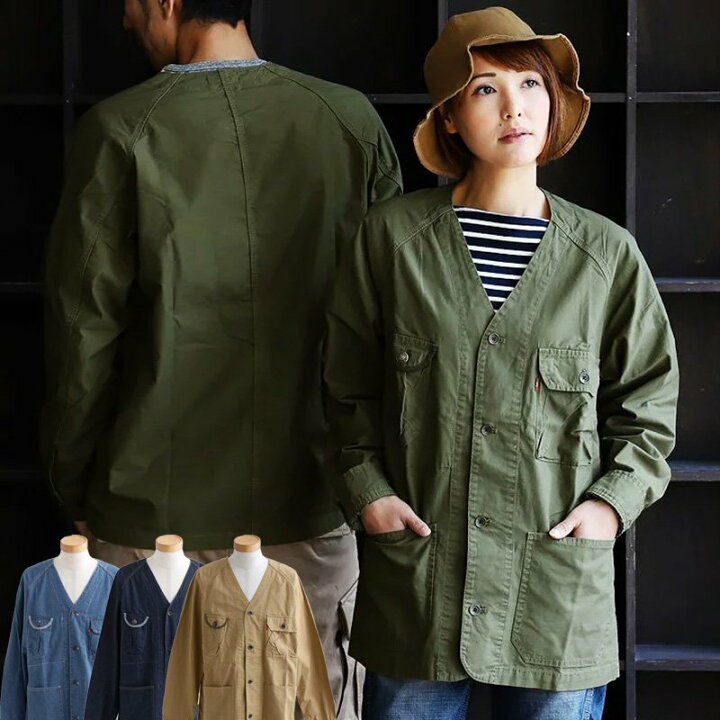楽天市場】シャツジャケット Vネック シャツ ジャケット 長袖 コットン 
