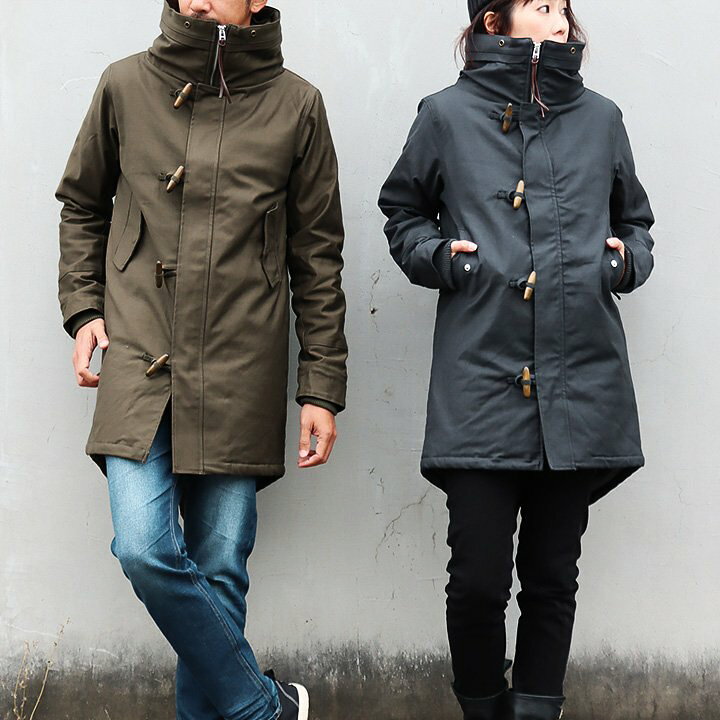 楽天市場 モッズコート メンズ レディース ストレッチ 裏ボア スリム ミリタリー コート アウター モッズ ロング 着痩せ ハイネック 襟高 小顔 袖リブ 中綿 防寒 ボア 暖かい かっこいい 動きやすい 細見え ミドル丈 ロングコート メンズライク 冬 Paty パティ Alistair