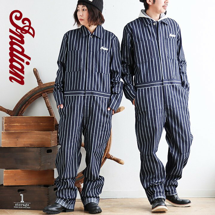 楽天市場】オールインワン ツナギ ストレート メンズ レディース 