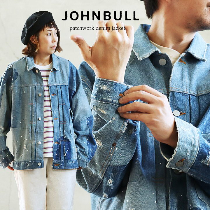 楽天市場】Johnbull ジョンブル デニム ジャケット リメイク パッチ 