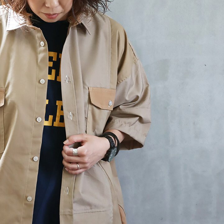 楽天市場】シャツ 半袖シャツ メンズ レディース 古着 リメイク パッチ