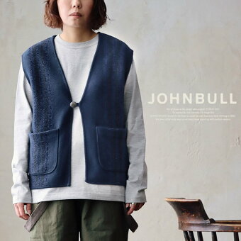 ジョンブル(Johnbull) ジョンブル ニットベスト ベスト Vネック 重ね着 バルキー アクリル コットン 軽い 保温性 暖かい パティ
