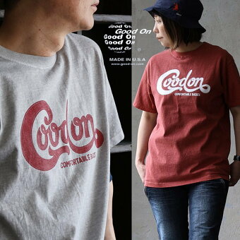 グッドオン Tシャツ 半袖 クルーネック 米綿100 コットン ピグメント 褪せ色 しっかり生地 タフ 丈夫 日本製 パティ