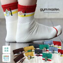 gym master ジムマスター 靴下 くつ下 ソックス 足首 クルーソックス メンズ レディース 配色ライン 刺繍 ワンポイント 裏パイル コットン ポリエステル 抗菌消臭 防蚊加工 23-25cm 25-27cm カジュアル アウトドア お出掛け パティ 【メール便25】