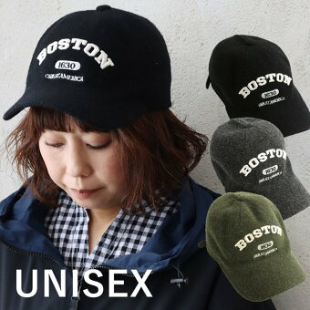 帽子 キャップ ベースボールキャップ ウール ロゴ カレッジ 刺繍 真鍮 7パネル ショート ブリム カジュアル