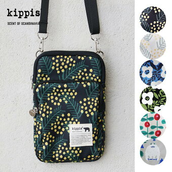 キッピス ショルダーバッグ バッグ カバン 小物入れ ポーチ 総柄 ストラップ しっかり生地 北欧風
