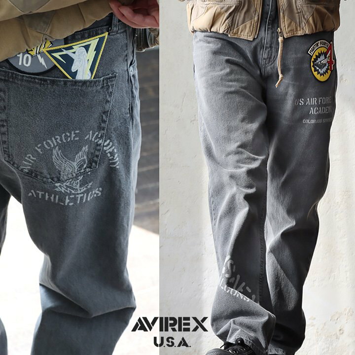 楽天市場】AVIREX アビレックス パンツ ストレート レギュラーデニム 