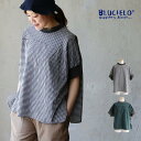 Tシャツ 半袖 レディース クルーネック ドルマン ギンガムチェック 総柄 綿100 コットン リブ切り替え 通気性 薄手 涼しい ゆったり 大きいサイズ 体型カバー カジュアル 夏 パティ 【メール便50】