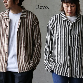 レボ(REVO.) シャツ 長袖 重ね着バルファレース 透け感 ストライプ 伸縮性 シアー 涼しい 通気性 大きいサイズ パティ