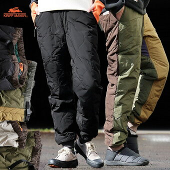 クライミングパンツ 冬 暖かい 撥水 ダウンパンツ キルティング 中綿 ウエストゴム パティ クリフメイヤー パティー