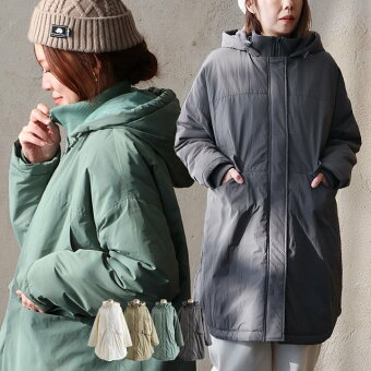 モンスターパーカー アウター フード付き お尻隠れる ナイロン 中綿 裏地付き 暖かい 軽い ゆったり 大きいサイズ パティ