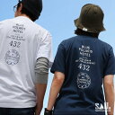 tシャツ 半袖 メンズ レディース しっかり 丈夫 コットン 綿100％ 『BLUE POLARIS HOTEL 前後 国内プリント』 ユニセックス 軽い すっきり ボックスシルエット 夏 ティーシャツ カジュアル パティ SAIL セイル 【メール便50】