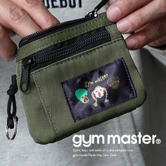 ジムマスター(gymmaster) ジムマスター ポーチ キーケース コインケース 刺繍 ワンポイント ナイロン しっかり生地 小銭 パティ