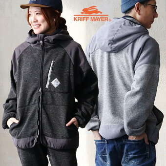 KRIFF MAYER(クリフメイヤー) クリフメイヤー ジャケット フードジャケット スタンドネック ニットフリース 厚手 暖かい パティ