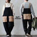 gym master ジムマスター サロペット オーバーオール メンズ レディース テーパード 綿100 コットン スラブツイル し…