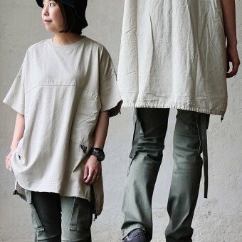 Ｔシャツ 5分袖 クルーネック 綿100 コットン 薄手 通気性 お尻隠れる 大きいサイズ パティ ジャンティ