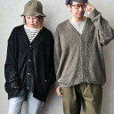 カーディガン 長袖 ニット メンズ レディース ニットカーデ シャギーニット Vネック ボタン ポケット 軽い 暖かい 柔らかい ふんわり 重ね着 カジュアル 無地 シンプル パティ