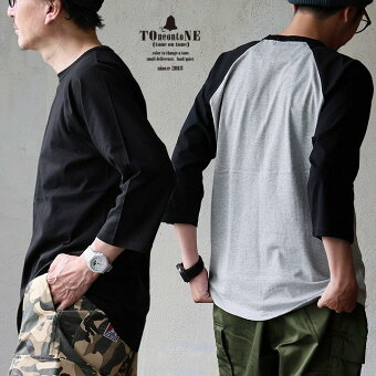 ＰＡＴＹ Tシャツ カットソー 7分袖 クルーネック ラグラン しっかり 丈夫 ストレッチ 柔らかい コットン ストレッチ トーン
