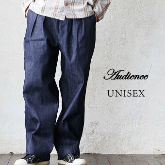 オーディエンス(Audience) パンツ イージーパンツ ワイド 日本製 デニム 12オンス セルヴィッチ 赤耳 M-52 チノ ミリタリー トラウザー