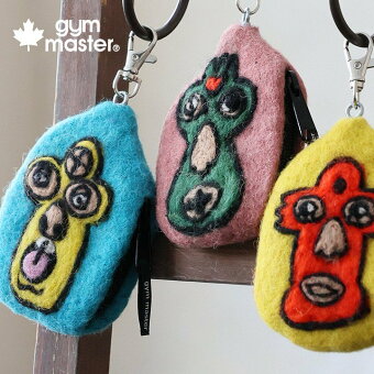 ジムマスター(gymmaster) ジムマスター ポーチ ミニポーチ 収納 小物入れ ストラップ付き 覆面レスラー キャラクター フェルト パティ