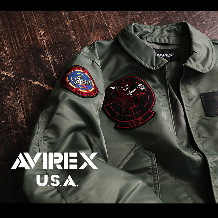 楽天市場】AVIREX アビレックス フライトジャケット 長袖 メンズ 