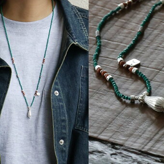 ネックレス ビーズ 亜鉛合金 ブルー シルバー プレゼント 贈り物 アクセサリー パティ