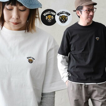 パワー・トゥ・ザ・ピープル(POWER TO THE PEOPLE) Tシャツ 半袖 クルーネック トラ チベタンタイガー 刺繍 綿100 コットン パティ