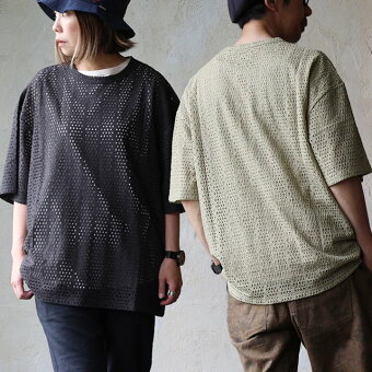 レボ(REVO.) Tシャツ 5分袖 クルーネック メッシュ 薄手 ドライ 通気性 涼しい 軽い 重ね着 パティ