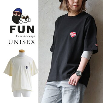 ファン Tシャツ 半袖 ワンポイント ハート 米綿100 USAコットン 丈夫 タフ 大きいサイズ パティ