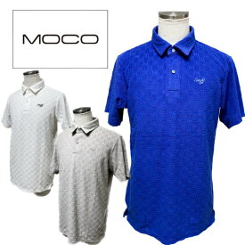 SALE！ MOCO モコ STOOLS メンズ ゴルフ ゴルフウェア ポロシャツ パイルシャツ パイル地 パイルジャガード 吸水性 快適 48/50/52 M/L/LL/XL 21-2231341 セール
