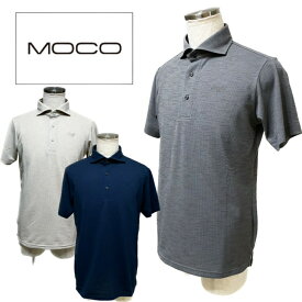 SALE！ MOCO モコ メンズ ゴルフ ゴルフウェア ポロシャツ シンプル 通気性 ストレッチ性 防シワ 吸水速乾性 無地 48/50/52 M/L/LL/XL 21-2231443 セール